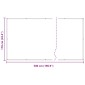 vidaXL Οθόνη Μπαλκονιού Τερακότα 110 x 500 cm Ύφασμα Όξφορντ
