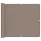 vidaXL Οθόνη Μπαλκονιού Taupe 100 x 300 cm Ύφασμα Όξφορντ