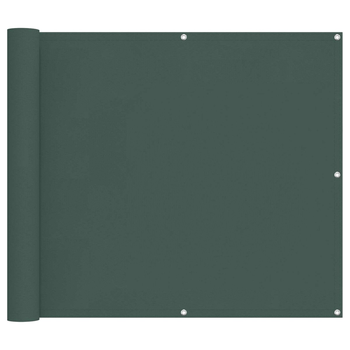 vidaXL Οθόνη Μπαλκονιού Σκούρο Πράσινο 100 x 600 cm Ύφασμα Όξφορντ