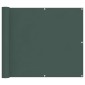 vidaXL Οθόνη Μπαλκονιού Σκούρο Πράσινο 100 x 600 cm Ύφασμα Όξφορντ