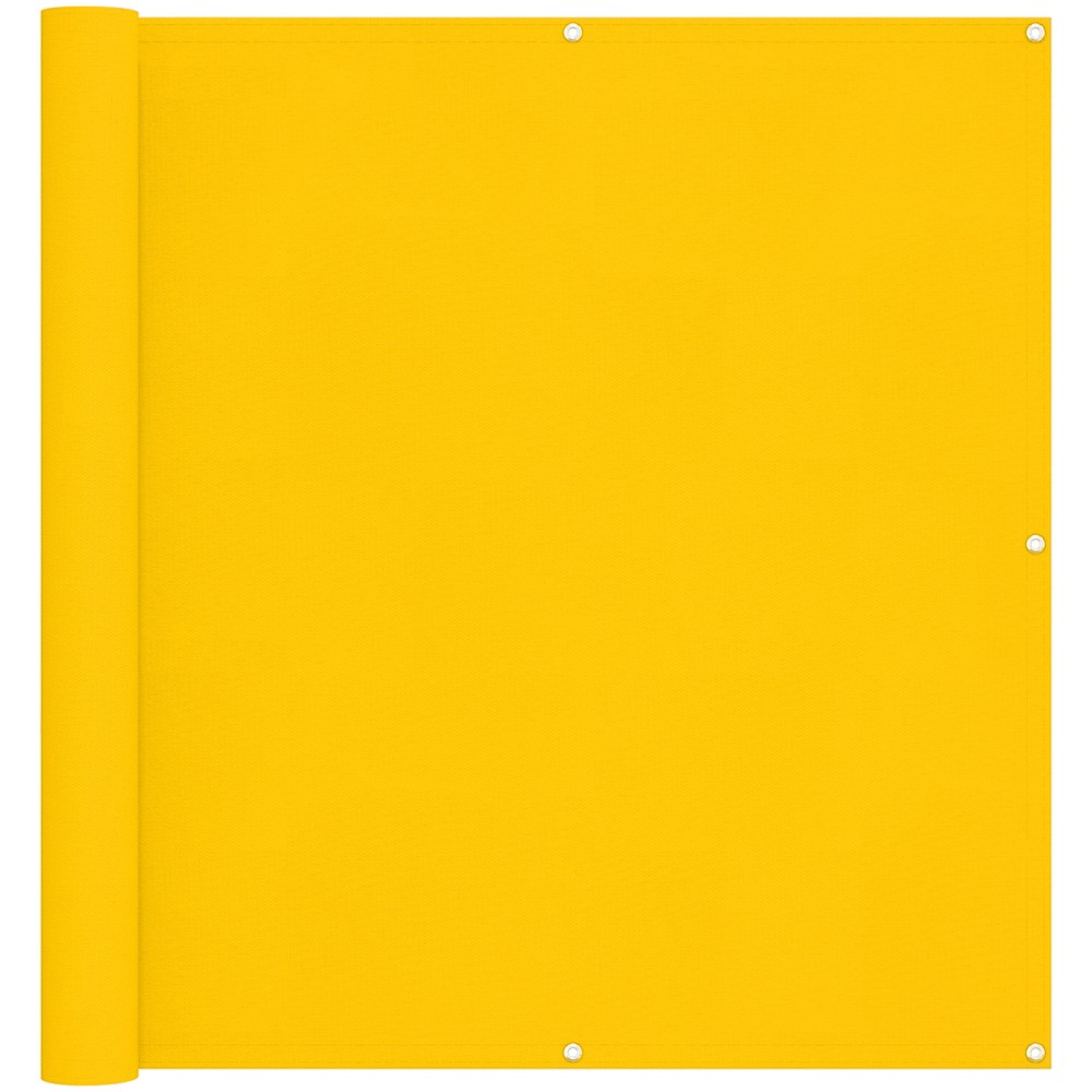 vidaXL Οθόνη Μπαλκονιού Κίτρινο 110 x 300 cm Ύφασμα Όξφορντ