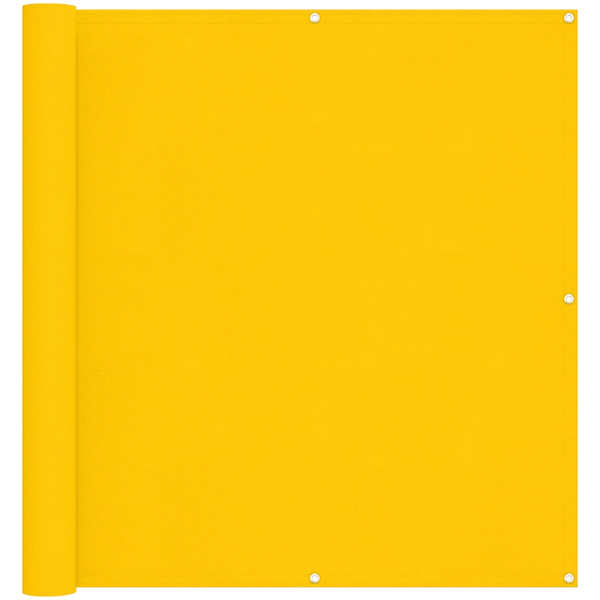 vidaXL Οθόνη Μπαλκονιού Κίτρινο 110 x 500 cm Ύφασμα Όξφορντ