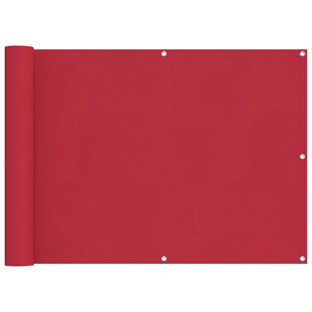 vidaXL Οθόνη Μπαλκονιού Κόκκινο 75 x 200 cm