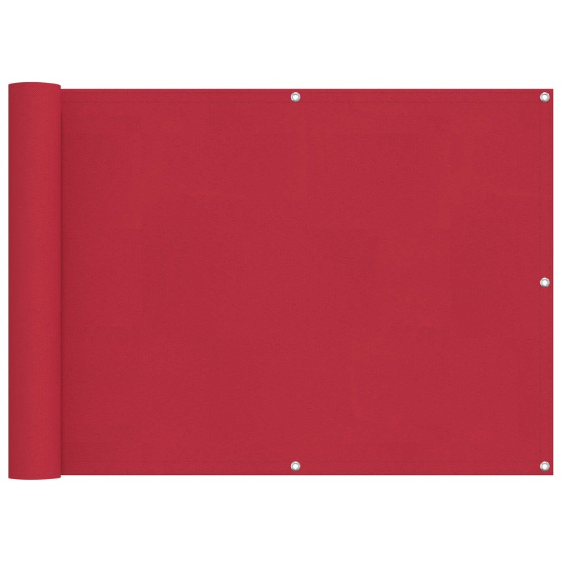 vidaXL Οθόνη Μπαλκονιού Κόκκινο 75 x 200 cm