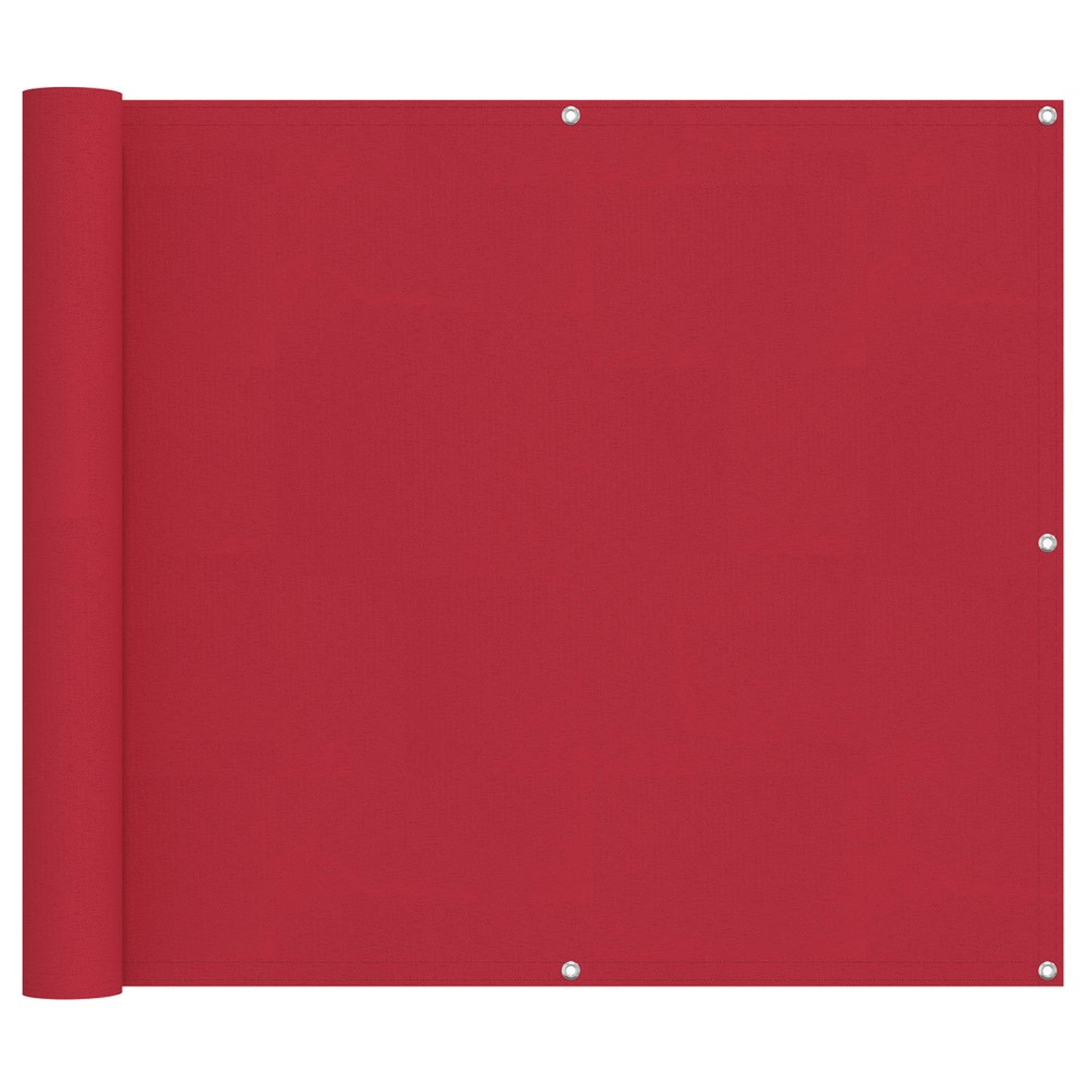 vidaXL Οθόνη Μπαλκονιού Κόκκινο 100 x 1000 cm Ύφασμα Όξφορντ