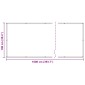 vidaXL Οθόνη Μπαλκονιού Κόκκινο 100 x 1000 cm Ύφασμα Όξφορντ