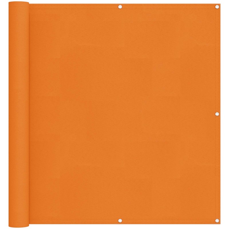 vidaXL Οθόνη Μπαλκονιού Πορτοκαλί 110 x 500 cm Ύφασμα Όξφορντ