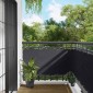 vidaXL Οθόνη Μπαλκονιού Μαύρο 75 x 200 cm