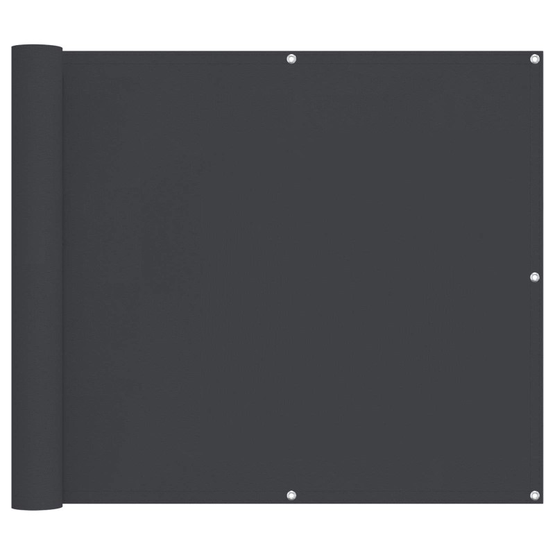 vidaXL Οθόνη Μπαλκονιού Μαύρο 90 x 200 cm