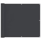 vidaXL Οθόνη Μπαλκονιού Μαύρο 90 x 200 cm