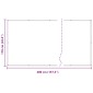 vidaXL Οθόνη Μπαλκονιού Καφέ 110 x 400 cm Ύφασμα Όξφορντ