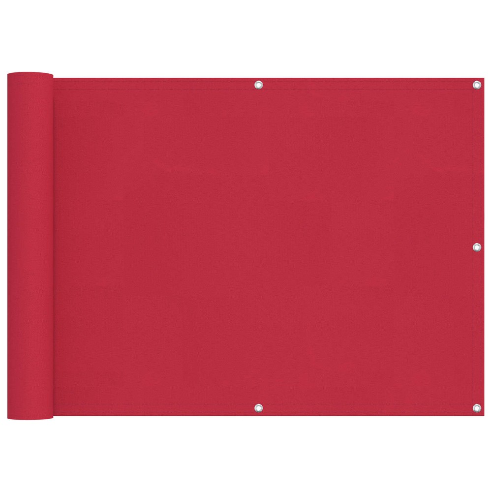 vidaXL Οθόνη Μπαλκονιού Μπορντό 75 x 400 cm