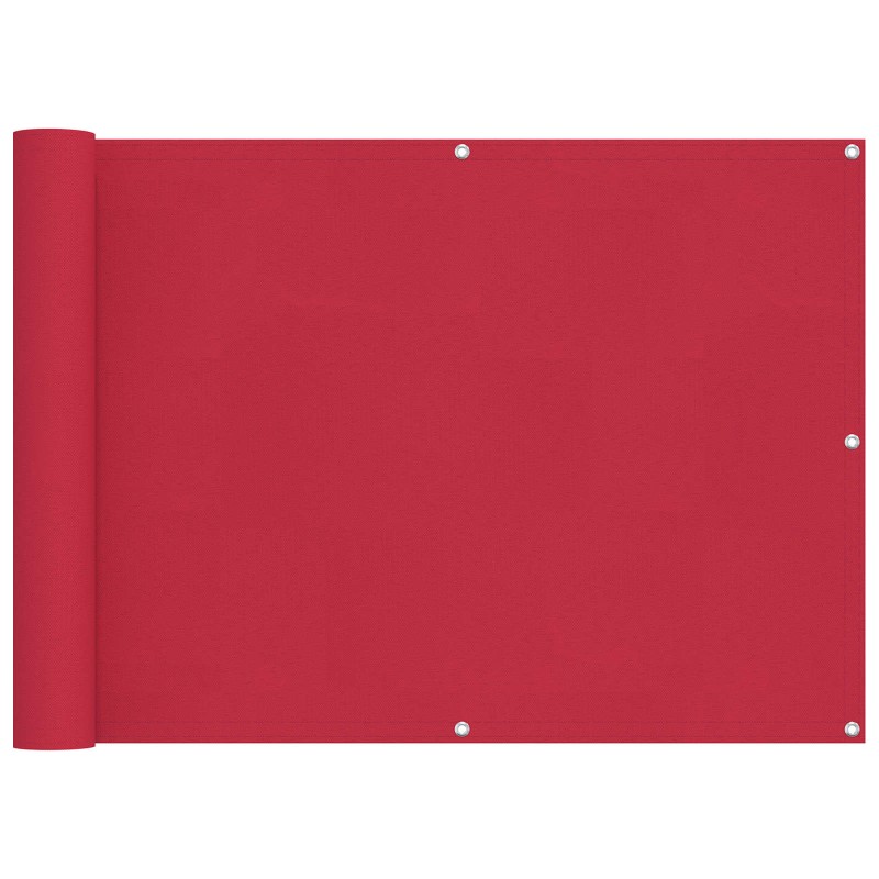 vidaXL Οθόνη Μπαλκονιού Μπορντό 75 x 400 cm