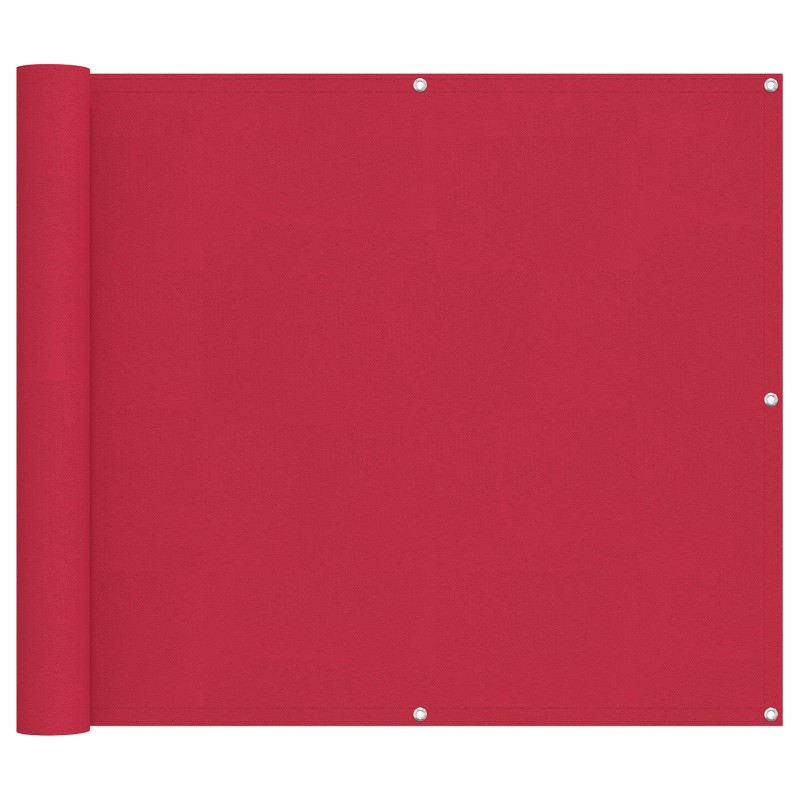 vidaXL Οθόνη Μπαλκονιού Μπορντό 90 x 400 cm