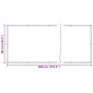 vidaXL Οθόνη Μπαλκονιού Μπορντό 90 x 400 cm