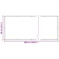 vidaXL Οθόνη Μπαλκονιού Μπορντό 90 x 600 cm