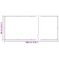 vidaXL Οθόνη Μπαλκονιού Μπορντό 90 x 800 cm