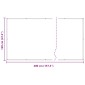 vidaXL Οθόνη Μπαλκονιού Μπορντό 120 x 400 cm