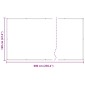 vidaXL Οθόνη Μπαλκονιού Μπορντό 120 x 600 cm