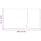 vidaXL Οθόνη Μπαλκονιού Μπορντό 120 x 800 cm
