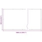 vidaXL Οθόνη Μπαλκονιού Μπορντό 120 x 1000 cm