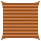 vidaXL Πανί σκιάς Πορτοκαλί και Καφέ 3,6 x 3,6 m