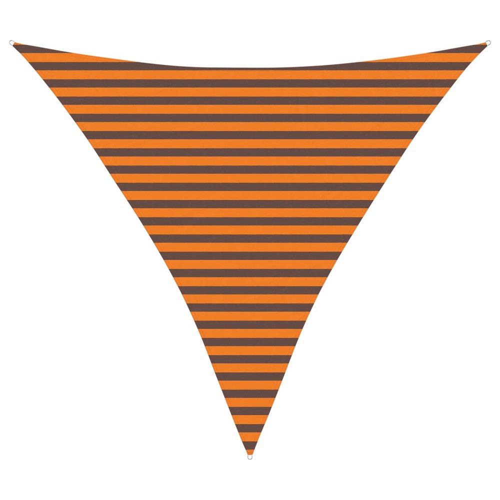 vidaXL Πανί σκιάς Πορτοκαλί και Καφέ 3,6 x 3,6 x 3,6 m