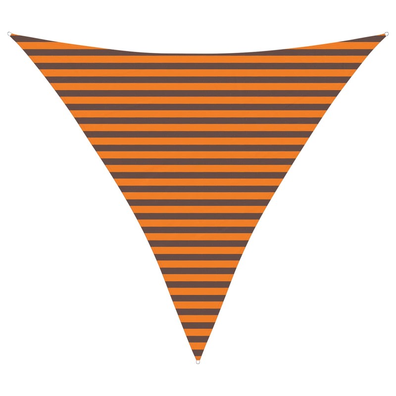 vidaXL Πανί σκιάς Πορτοκαλί και Καφέ 3,6 x 3,6 x 3,6 m