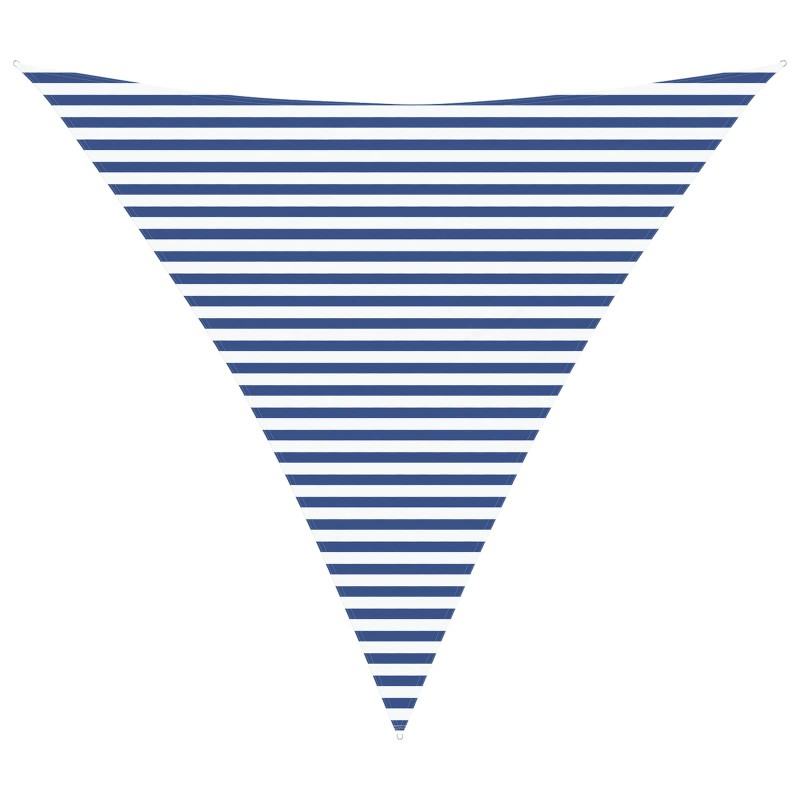 vidaXL Πανί σκιάς Μπλε και άσπρο 4,5 x 4,5 x 4,5 m