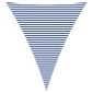 vidaXL Πανί σκιάς Μπλε και άσπρο 5 x 6 x 6 m 100% Πολυέστερ Οξφόρδη