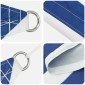 vidaXL Πανί σκιάς Μπλε και άσπρο 5 x 7 x 7 m 100% Πολυέστερ Οξφόρδη