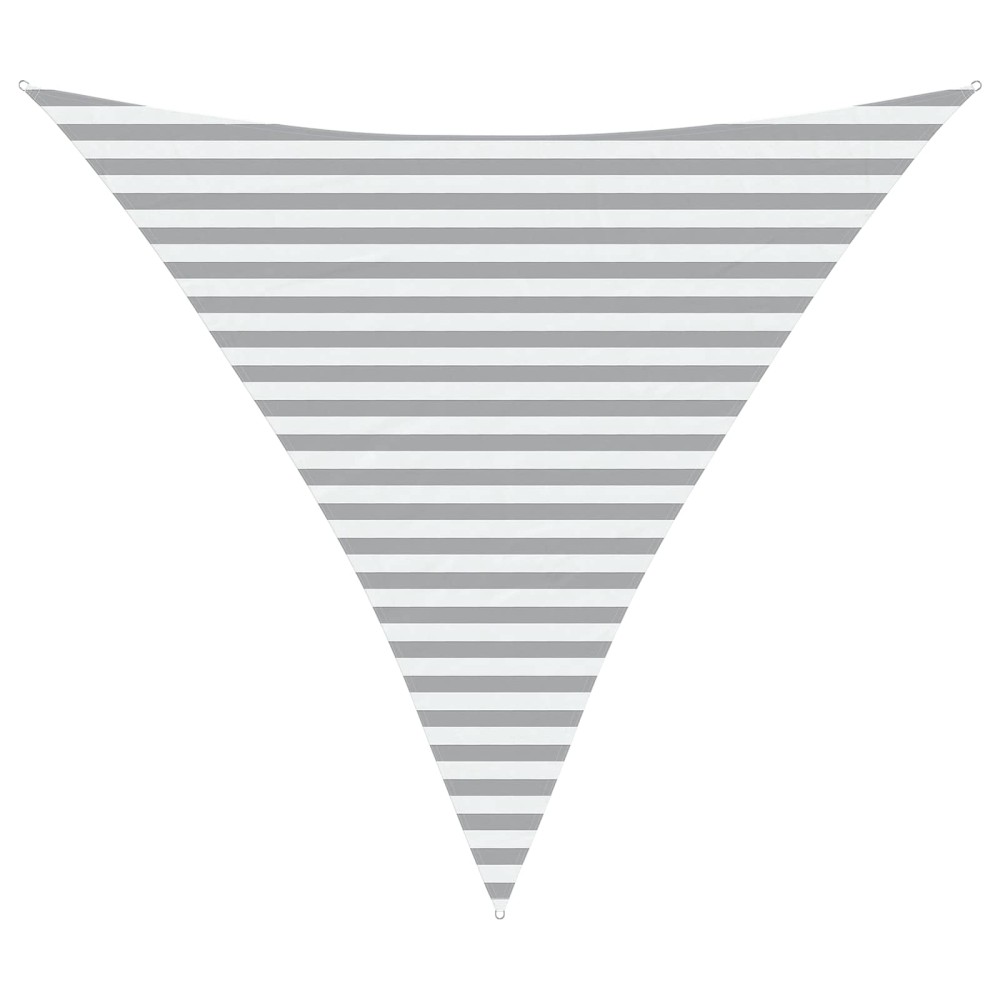 vidaXL Πανί σκιάς Ανοιχτό Γκρι και Λευκό 3,6 x 3,6 x 3,6 m