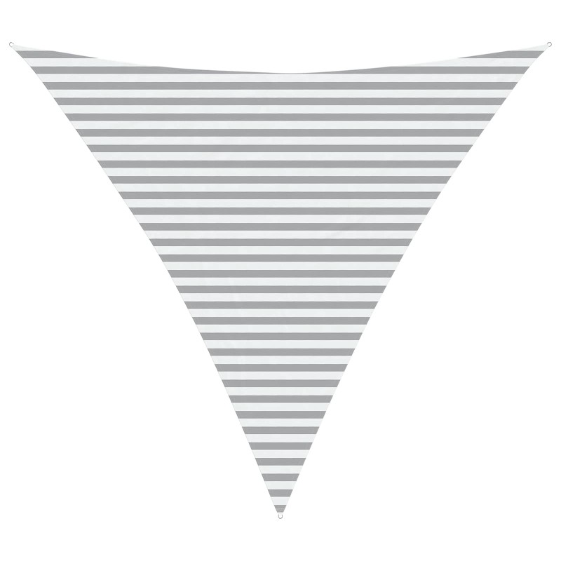vidaXL Πανί σκιάς Ανοιχτό Γκρι και Λευκό 4,5 x 4,5 x 4,5 m
