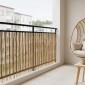 vidaXL Φράχτης Κήπου Καρβουνιασμένο 500 x 100 cm Καλάμι