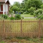 vidaXL Φράχτης Κήπου Καρβουνιασμένο 400 x 100 cm Καλάμι