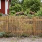 vidaXL Φράχτης Κήπου Καρβουνιασμένο 600 x 100 cm Καλάμι