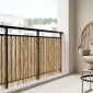 vidaXL Φράχτης Κήπου Καρβουνιασμένο 600 x 100 cm Καλάμι