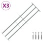 vidaXL Πλέγμα Ασφαλείας για Παράθυρα με 3 Δεσμίδες 3 τμχ. 930-1740 χιλ