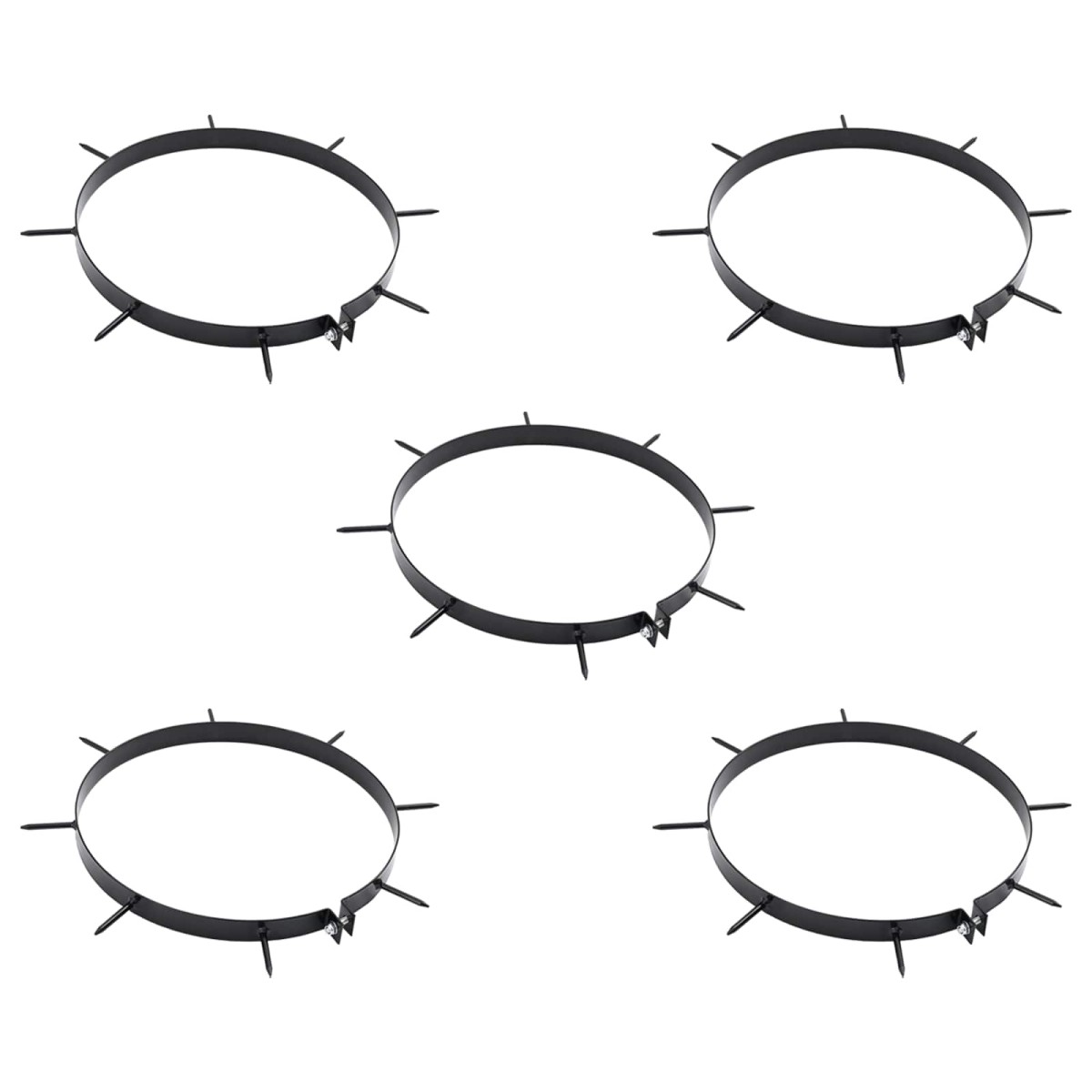 vidaXL Σφιγκτήρας Αεριστήρα Γκαζόν με Σπαθιά 5 pcs Ø 30 cm Ατσάλι