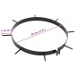 vidaXL Σφιγκτήρας Αεριστήρα Γκαζόν με Σπαθιά 5 pcs Ø 30 cm Ατσάλι