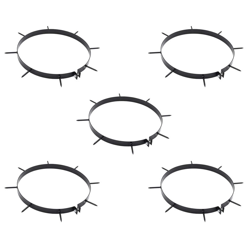 vidaXL Σφιγκτήρας Αεριστήρα Γκαζόν με Σπαθιά 5 pcs Ø 30 cm Ατσάλι