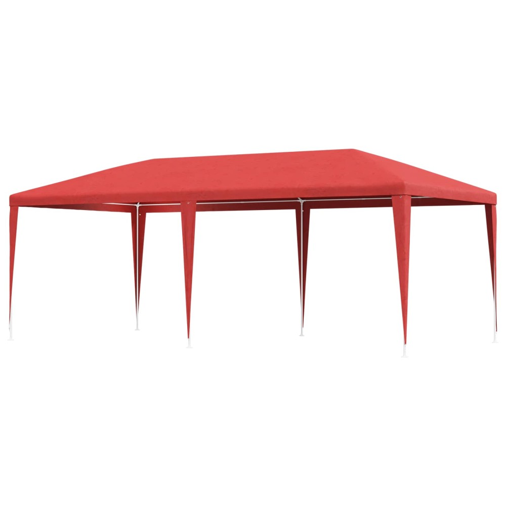 vidaXL Σκηνή Πάρτυ Κόκκινο 600 x 300 x 255 εκ.