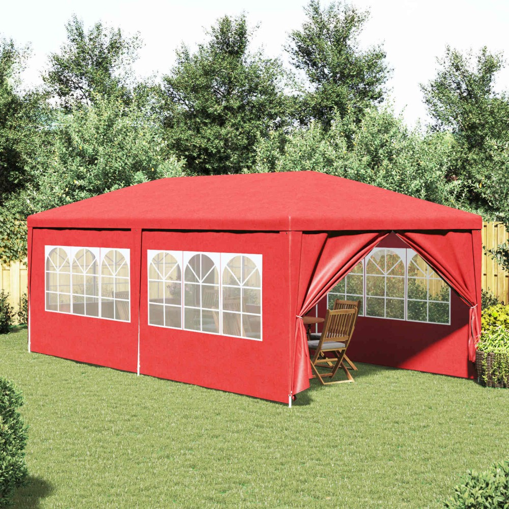 vidaXL Σκηνή Πάρτυ 600 x 300 x 255 εκ. Κόκκινο
