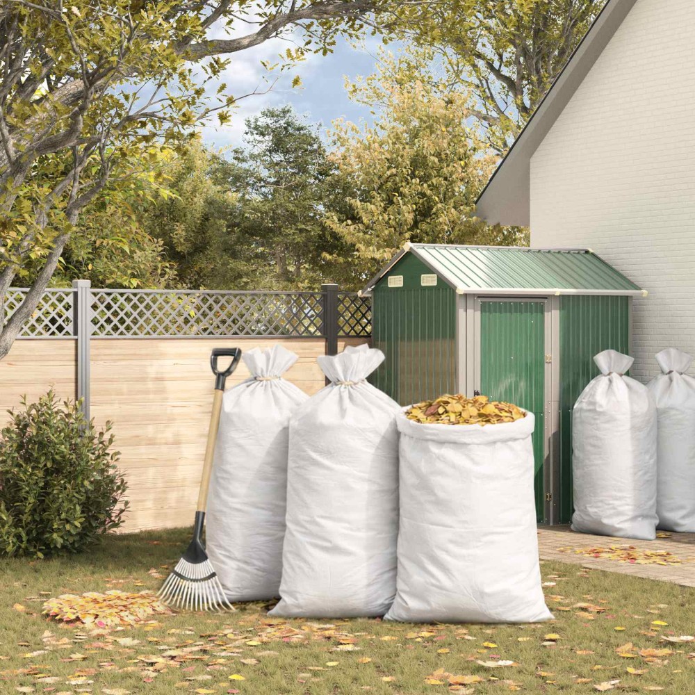 vidaXL Υφασμάτινοι σακίδες 50 τμχ. Λευκό 80 x 125 cm PP