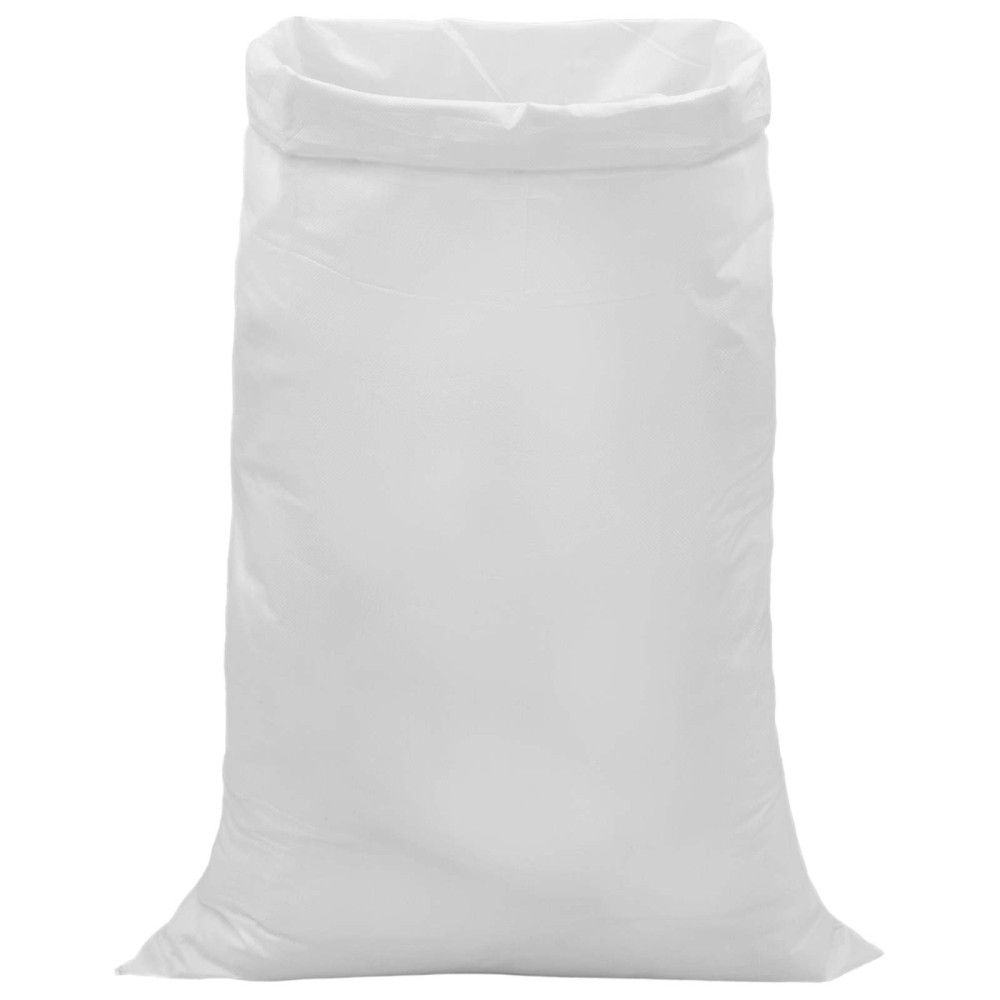 vidaXL Υφασμάτινοι σακίδες 100 τμχ. Λευκό 80 x 125 cm PP