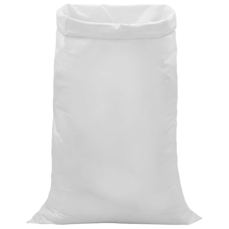 vidaXL Υφασμάτινοι σακίδες 100 τμχ. Λευκό 80 x 125 cm PP
