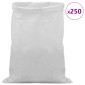 vidaXL Υφασμάτινοι σακίδες 250 τμχ. Λευκό 40 x 60 cm PP