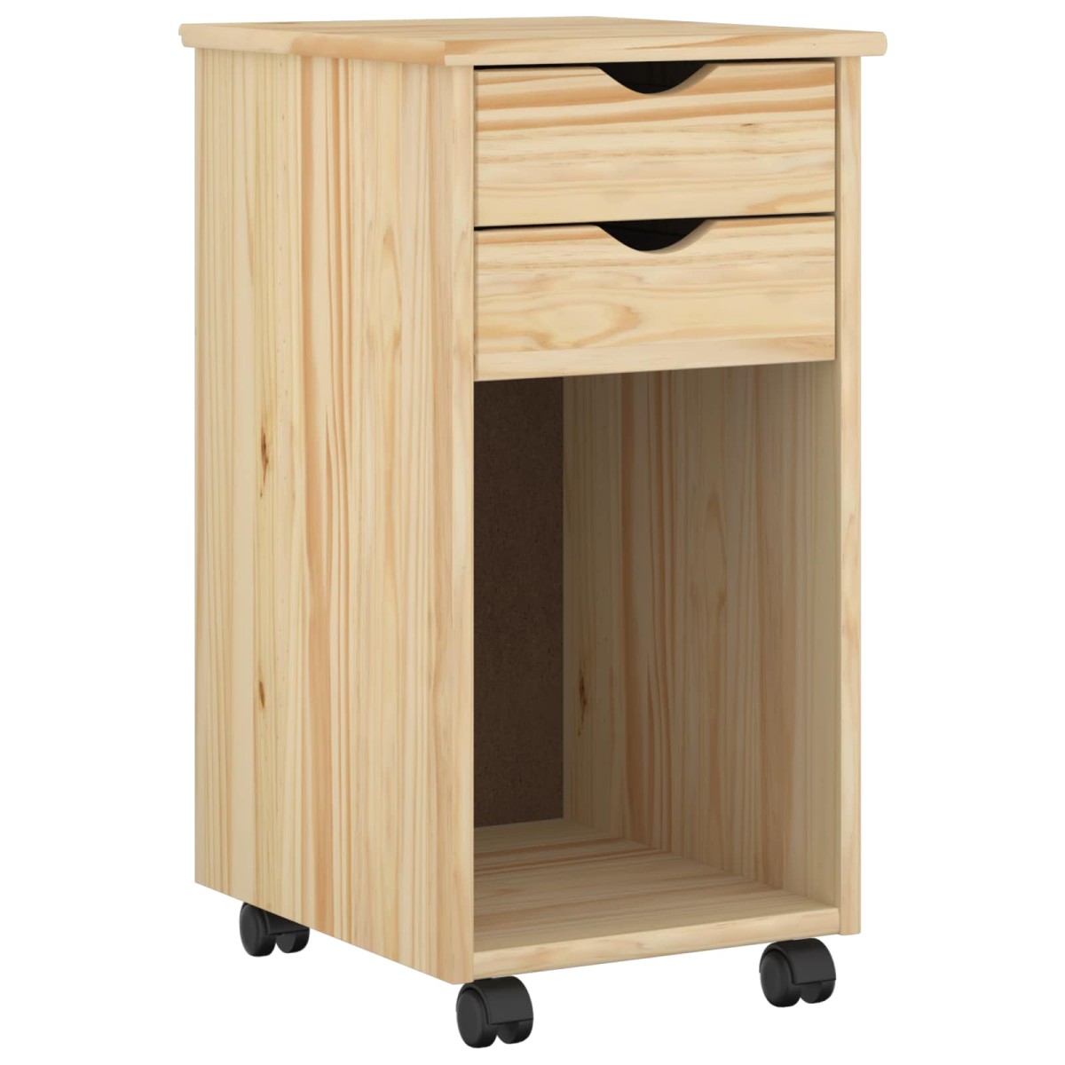 vidaXL Κινητό Ντουλάπι Καφέ 34 x 39 x 65,5 cm Στερεό πεύκο