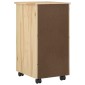 vidaXL Κινητό Ντουλάπι Καφέ 34 x 39 x 65,5 cm Στερεό πεύκο