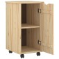 vidaXL Κινητό Ντουλάπι Καφέ 34 x 39 x 65,5 cm Στερεό ξύλο πεύκου